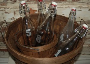 numbered bottles