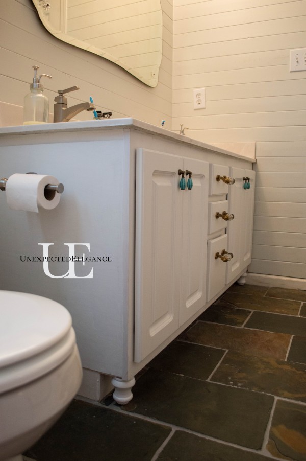 How to Transform a Builder Grade Bathroom Vanity for LESS Unexpected