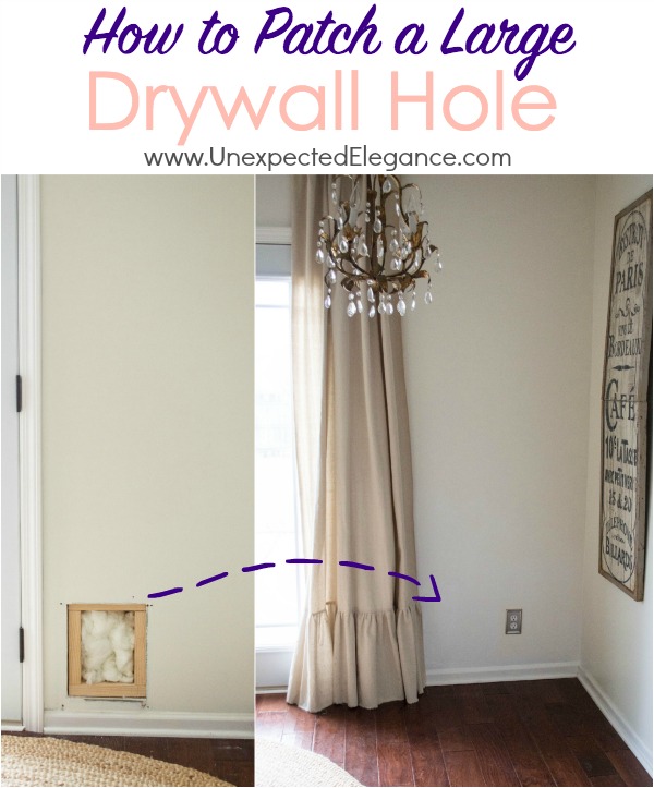 How To Patch Up Large Holes In Drywall