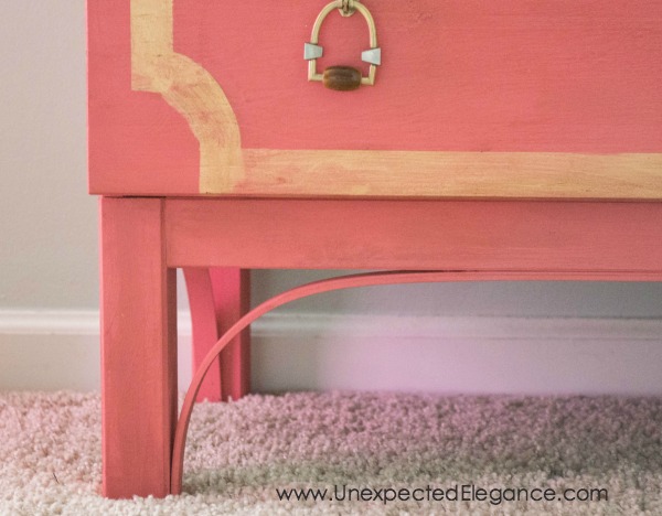 Want to dress up an inexpensive Ikea dresser?!  Check out this Ikea dresser update, made with just a few simple supplies!!