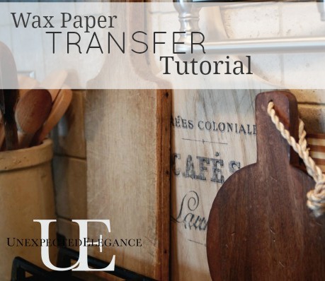 Wax Paper Image Transfer Tutorial from Unexpected Elegance