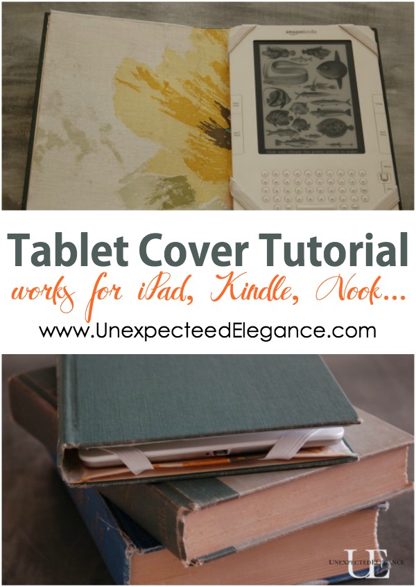 See how easy it is to make your own iPad, Kindle or Nook cover using an old book! Step by step instructions available.