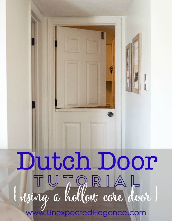 Dutch Door Tutorial Using A Hollow Core Door