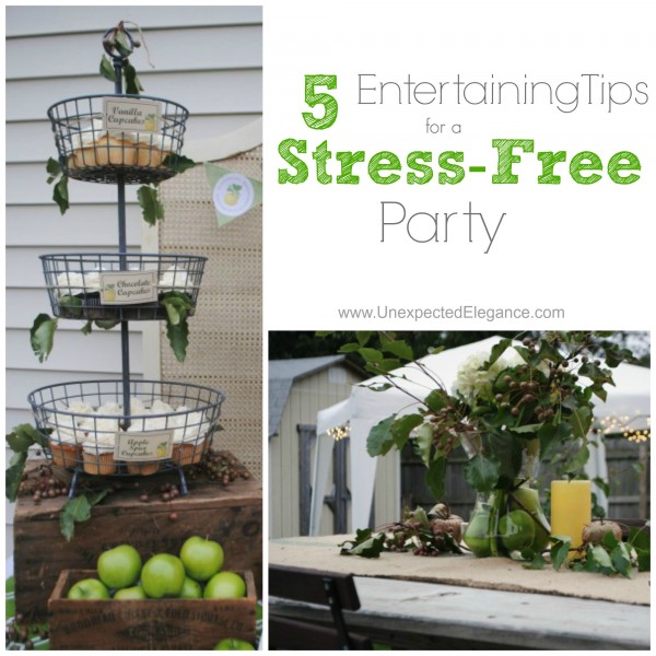 5 Entertaining Tips for a Stress free party