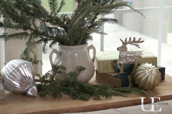 Table decor for Christmas at Unexpected Elegance