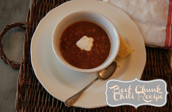 Beef Chunk Chili Recipe at Unexpected Elegance