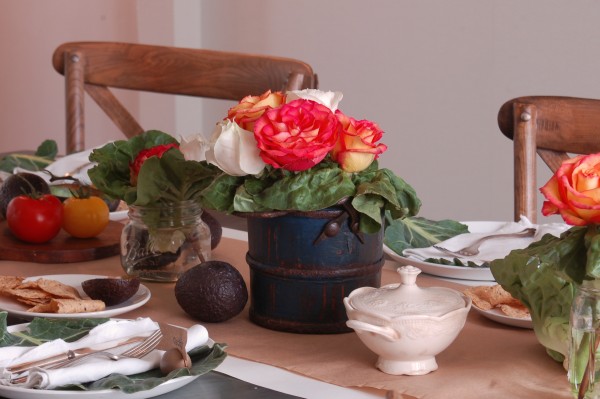 Avocado tablescape from Unexpected Elegance