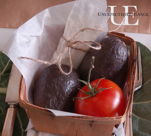 Guac basket favor from Unexpected Elegance