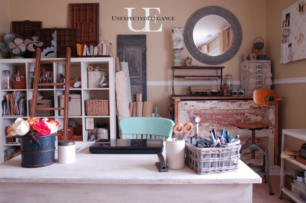 Office Makeover and organization at Unexpected Elegance