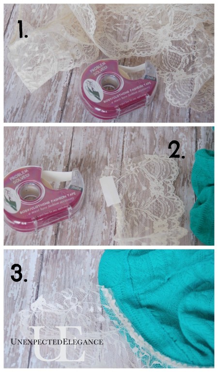 Steps for adding length to skirt at Unexpected Elegance