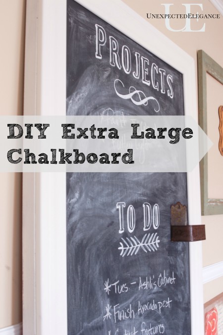 DIY Extra Large Chalkboard at Unexpected Elegance