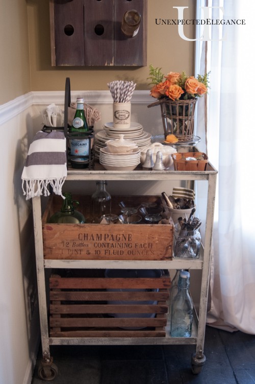 Industrial Cart turned Serving Cart via Unexpected Elegance (1 of 1)-5