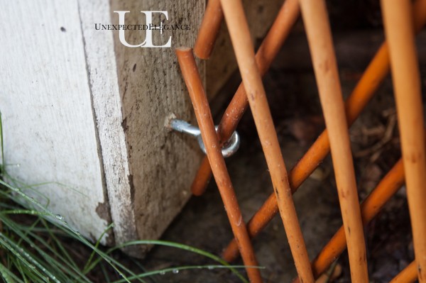 How to hang lattice fence (1 of 1)