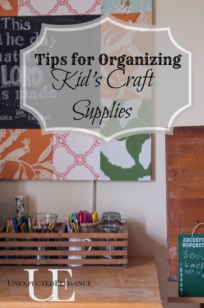 Tips for Orgainizing Craft Supplies for Kids