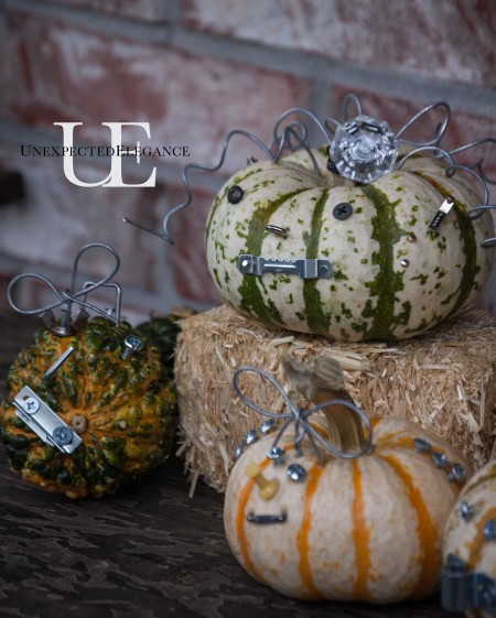 Industrial Halloween Pumpkin Craft at Unexpected Elegance (1 of 1)