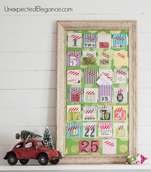 Get a pocket calendar tutorial perfect for advent or 25 Days of Giving in December!  This is a very easy and inexpensive way to celebrate the holidays.