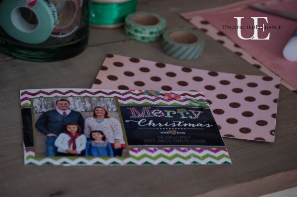 Embellishing Walgreens Printed Christmas Cards #walgreensapp #shop