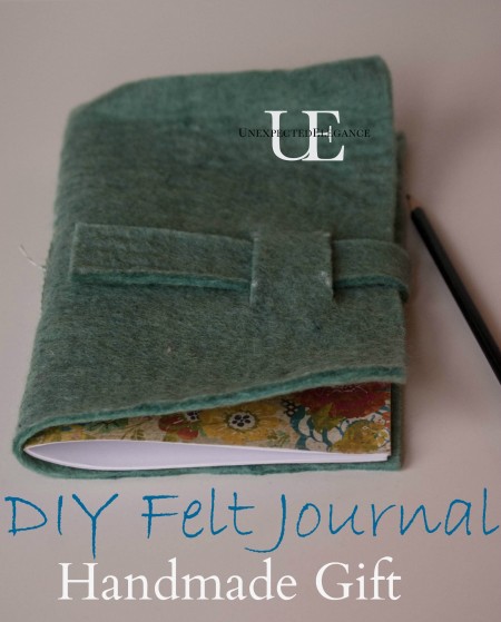 How to make a Felt Journal. Great for gift giving!