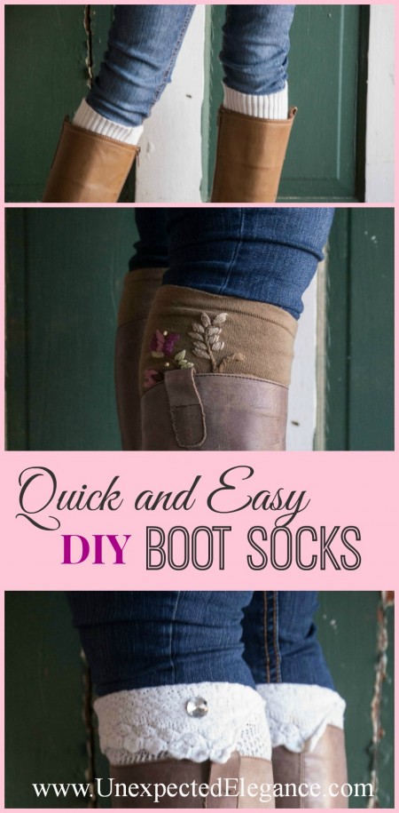 Quick and Easy Boot Socks Great For Gift Giving