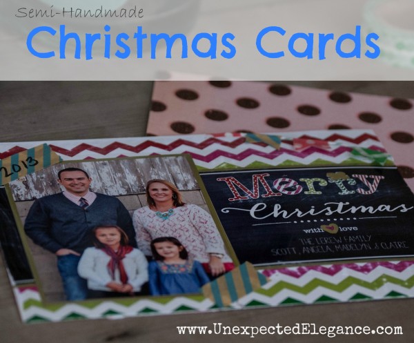 Embellishing Walgreens Printed Christmas Cards #shop #WalgreensApp