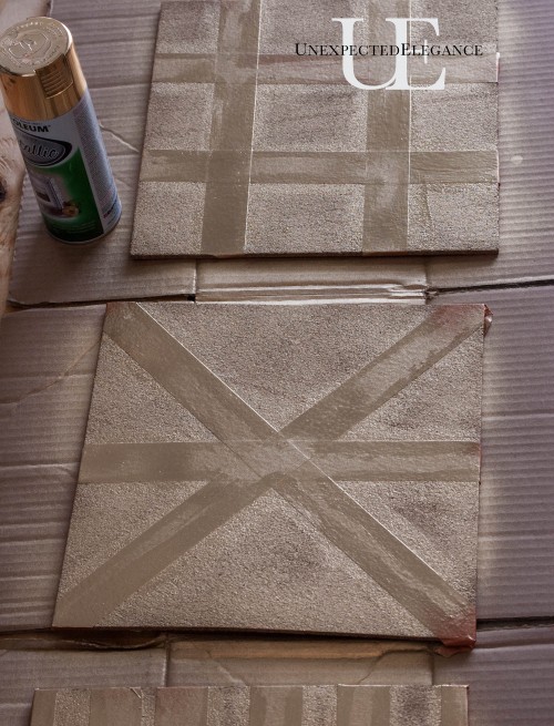 Handmade Gift- Coasters using Frog Tape #shop #TexturedSurface