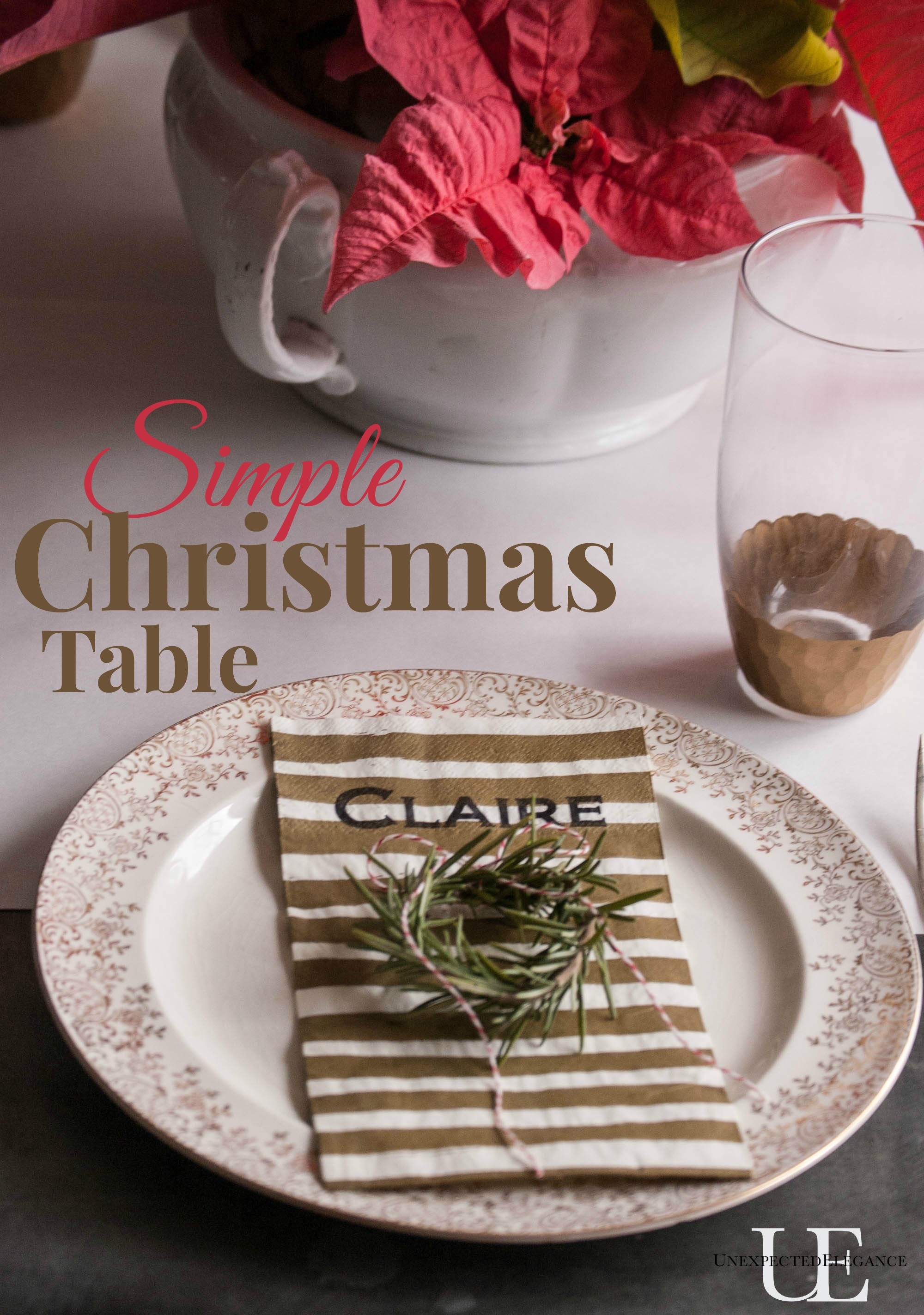 Quick and Simple Christmas Table