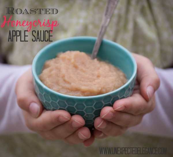 Roasted Honeycrisp Apple Sauce Recipe from Unexpected Elegance