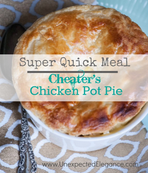 Super Quick Chicken Pot Pie- Cheater's Version