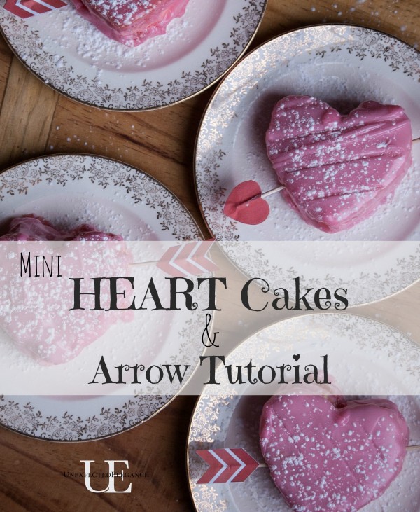 Get some FREE Arrow Printable Download to turn a small heart shaped cake into the perfect Valentine!