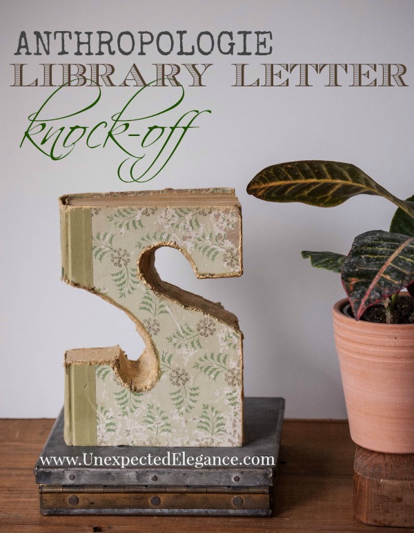 Antropologie Library Letter Knock-off