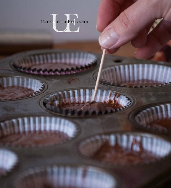 Salted Milky Way Cupcakes with Chocolate Bunny Ears #EatMoreBites #cBias