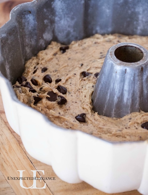 YUMMY Chocolate Chip Bundt Cake from Unexpected Elegance