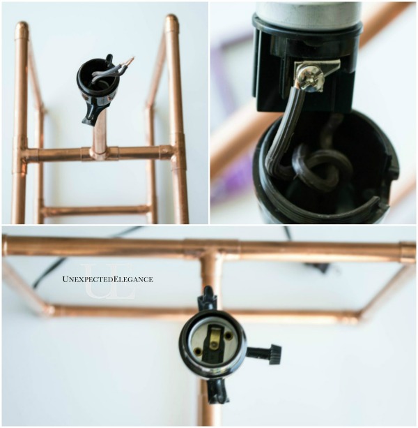 DIY Copper Table Lamp and GE Light  #LEDSavings #shop