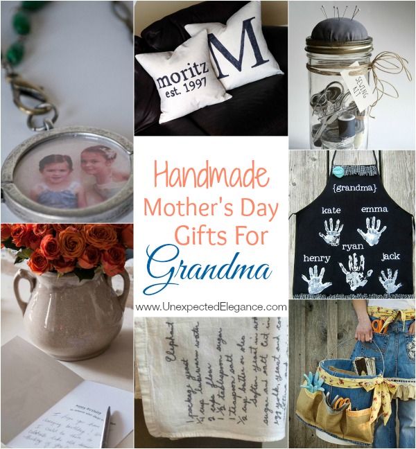 It's time to start thinking about MOTHER'S DAY! Most of our moms are now grandmothers, so check out some of these fun Handmade Mother's Day Gifts for Grandma!!