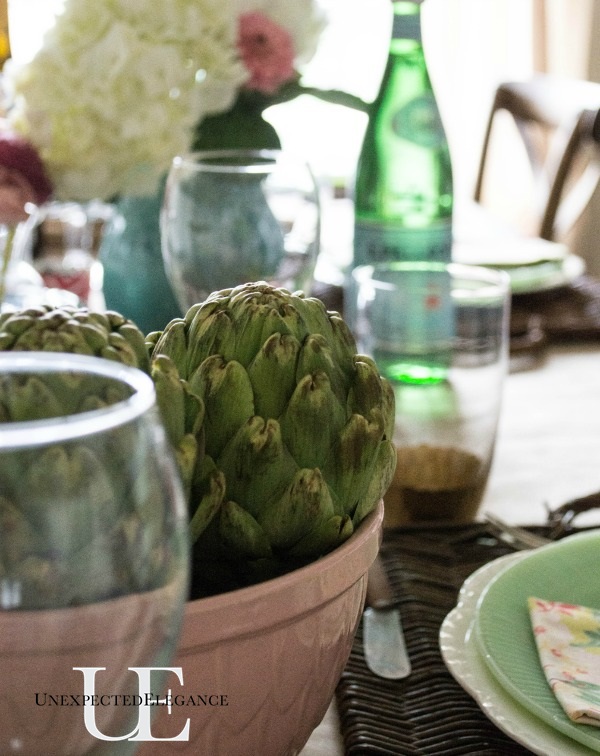 Spring Dining Room Tablescape-1-9
