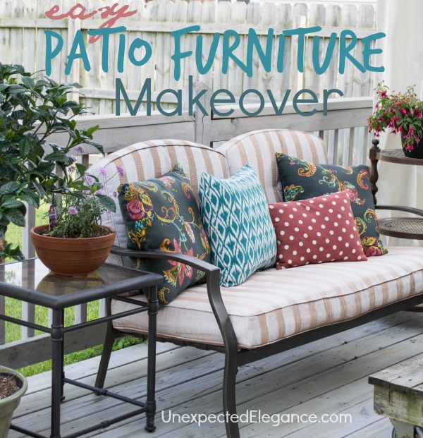 Easy DIY Patio Furniture Makeover