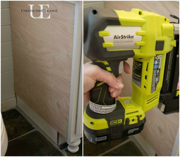 How to Transform a Builder Grade Bathroom Vanity for LESS