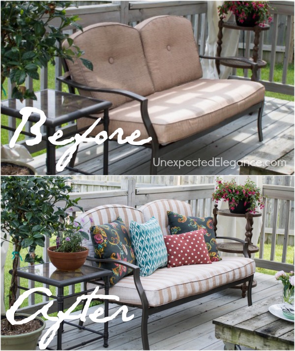 Frog Tape Patio Furniture Makeover