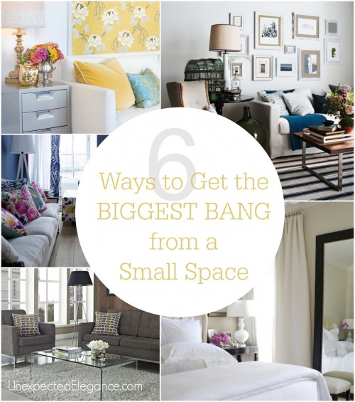 It is very seldom that a home or an apartment has exactly what you want as far as space and the layout of the rooms are concerned. Check out these 6 ways to get the biggest BANG from a small space!!