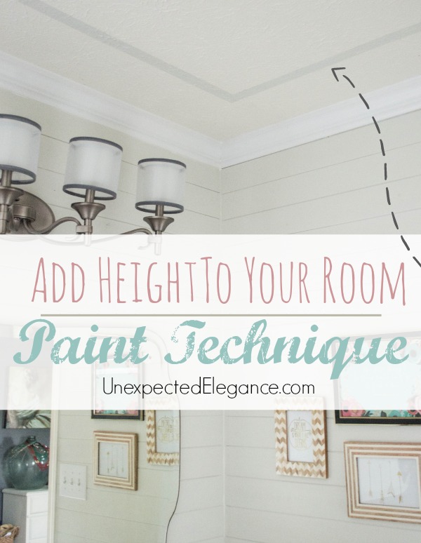 Easily Add Interest to Your Ceiling and Height to a Room with this EASY Paint Technique