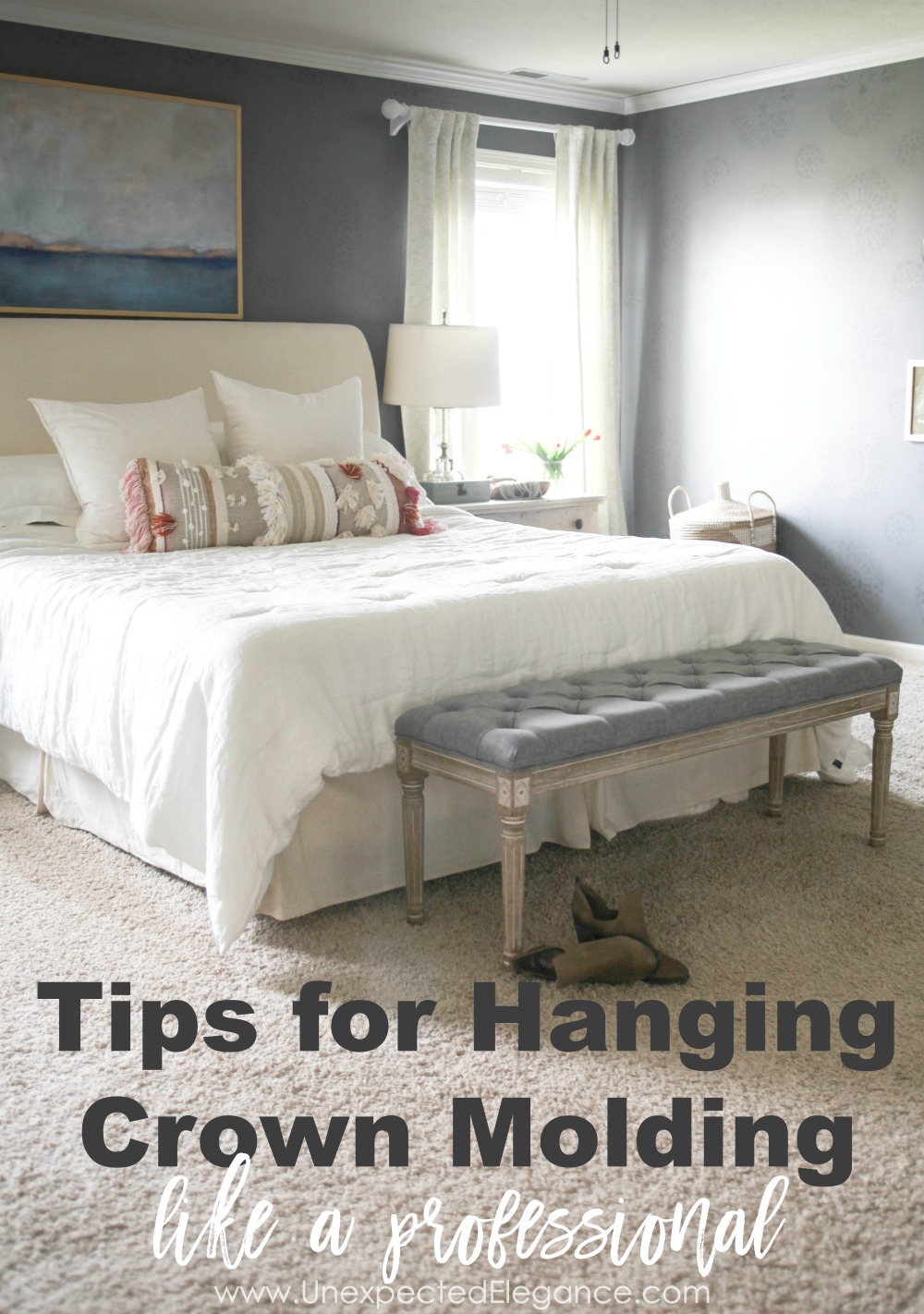 Get some tips for hanging crown molding, so you can get the professional finish. Best part is you will save some money!