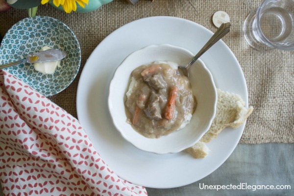 As the weather is getting cooler, are you looking forward to comfort food? You have to try this recipe for Apple Cider Beef Stew. It's absolutely delicious!!