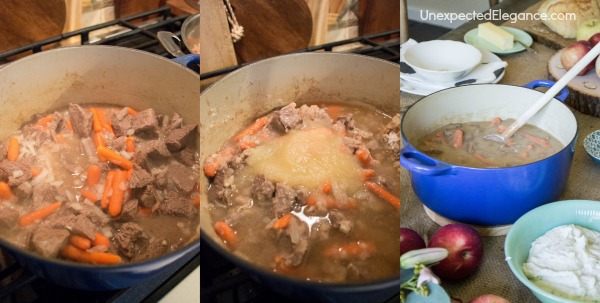 As the weather is getting cooler, are you looking forward to comfort food? You have to try this recipe for Apple Cider Beef Stew. It's absolutely delicious!!