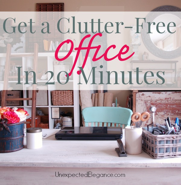 Get a Clutter-Free Office in 20 Minutes