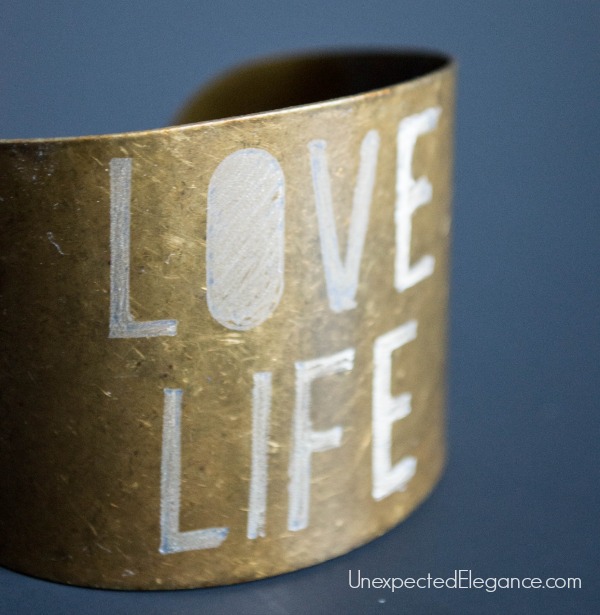 10 Minute DIY Metal Bracelet.  Great for a personalized gift.-1-4