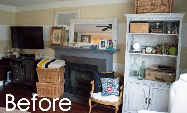 See how to transform you your living room with DIY fireplace built-ins! It completely changed the look of the space and made it feel bigger.