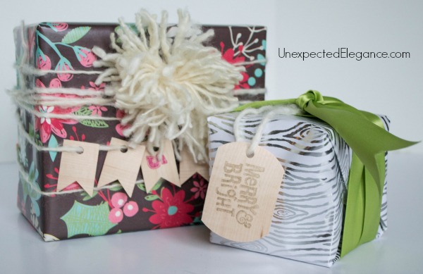 DINeed some inspiration for your gift wrapping this holiday season??  Find out how you can make these simple wooden gift tags in just a few minutes!