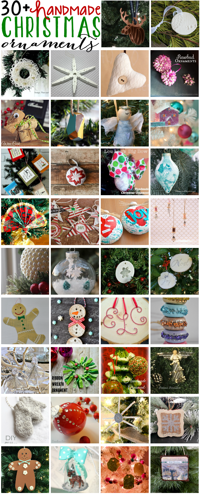 Handmade Christms Ornaments Blog Hop