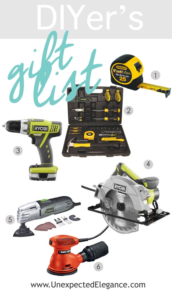 Do you have a DIY lover you are buying gifts for this year? Find a great Beginning DIYer's Gift Guide! Perfect for the person who is just starting out!