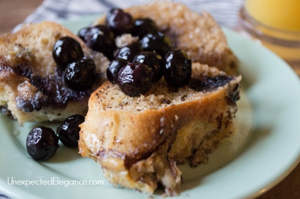 Need a special breakfast dish?? This overnight blueberry French toast is delicious and always a family favorite!